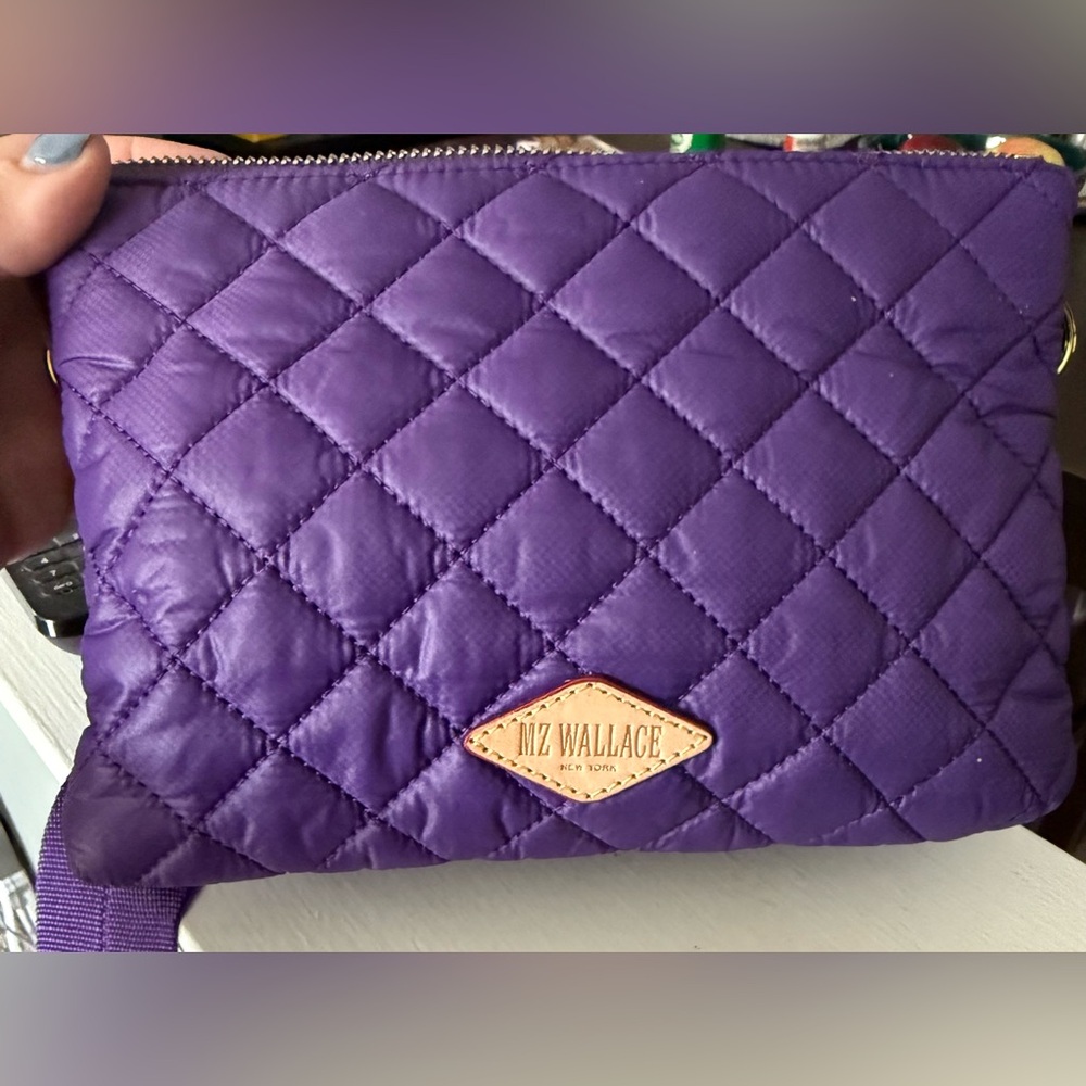 💜 MZ Wallace Vibrant Purple Quilted Crossbody 💜
      NWT Never Used